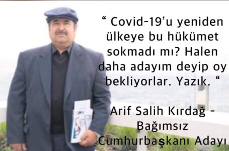 Bağımsız Cumhurbaşkanı adayı Arif Salih Kırdağ katıldığı televizyon programında bazı açıklamalarda bulundu.