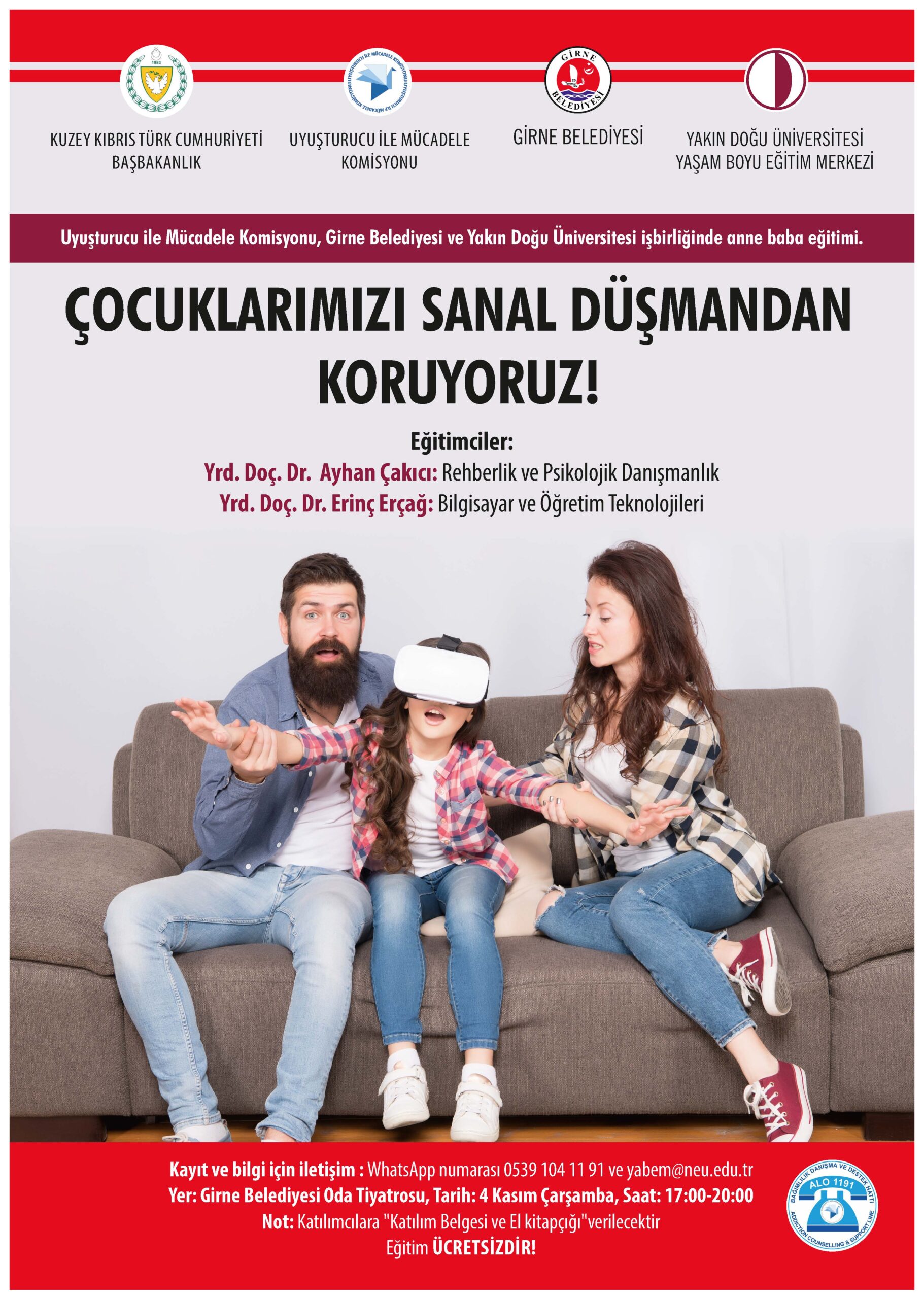 UMK-YDÜ İŞBİRLİĞİNDE GELİŞTİRİLEN “ÇOCUKLARIMIZI SANAL DÜŞMANDAN KORUYORUZ PROJESİ” EĞİTİMLERİ BAŞLIYOR