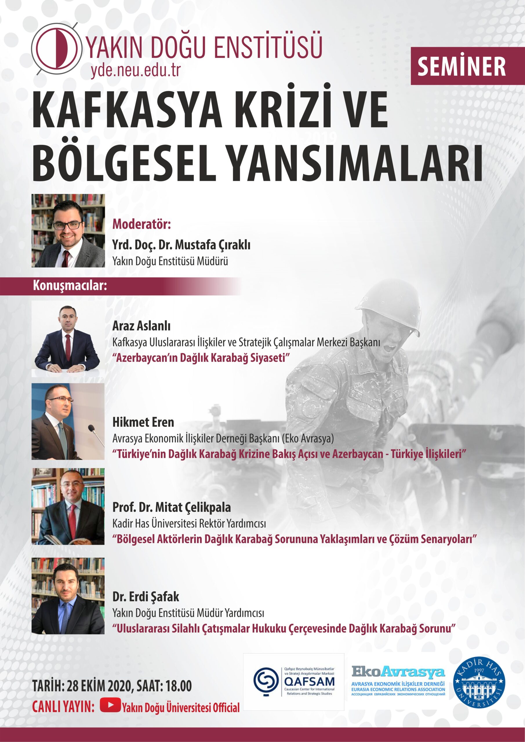 Yakın Doğu Enstitüsü “Küresel Gündem” Seminerlerini Başlatıyor…