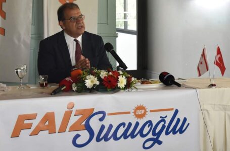 Ulusal Birlik Partisi (UBP) Milletvekili Faiz Sucuoğlu, Ulusal Birlik Partisi Genel Başkanlığına adaylığını duyurdu, manifestosunu açıkladı.