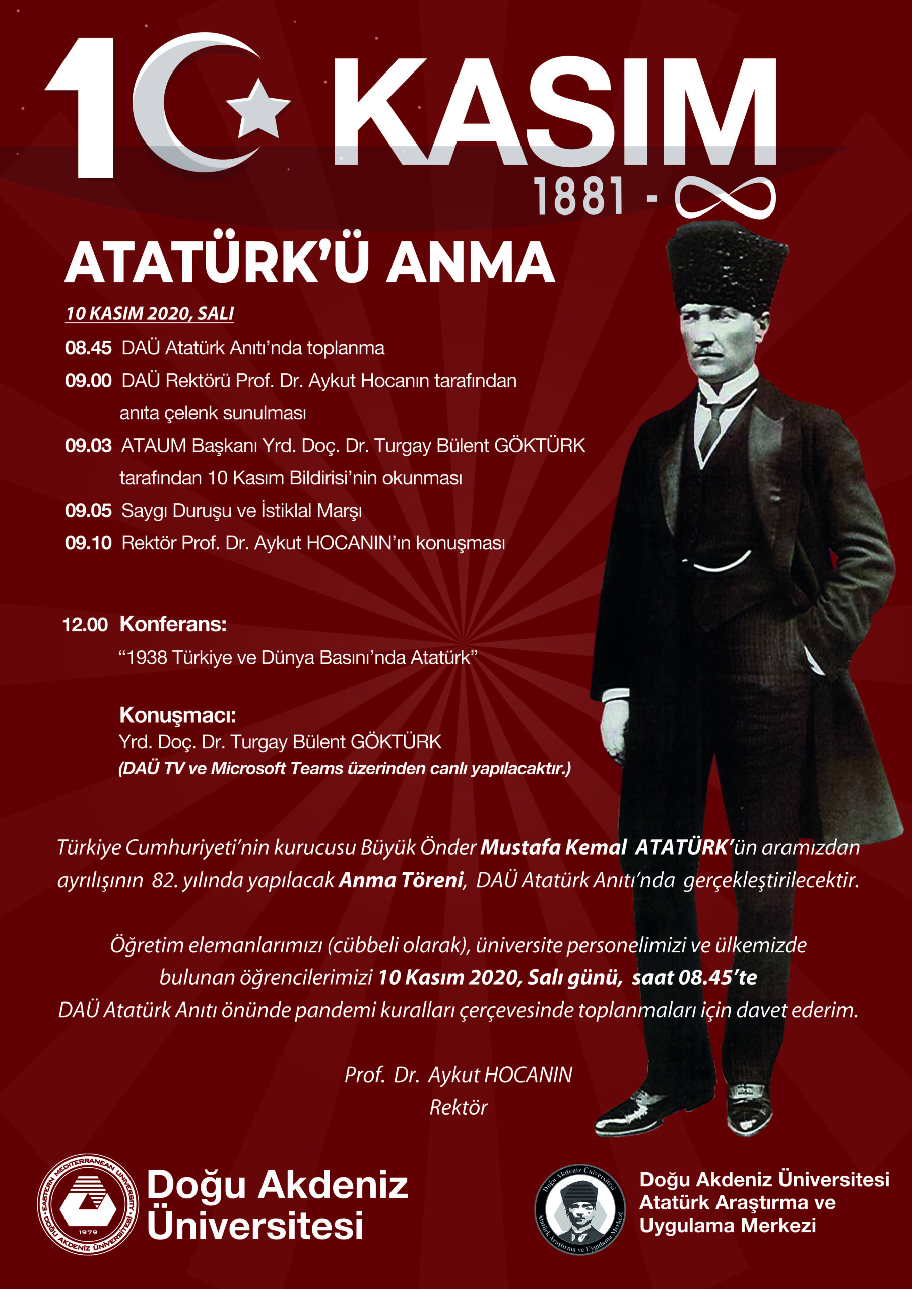 Atatürk DAÜ de anılacak