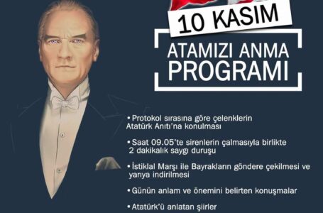 İskele de Atatürk u anma