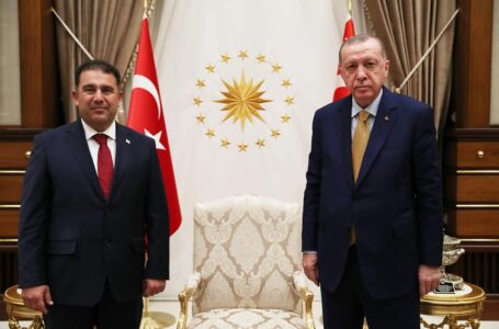 K.K.T.C. Başbakanı Ersan Saner T.C. Cumhurbaşkanı Recep Tayip Erdoğan’ı Ziyaret Etti 