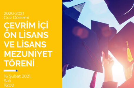 DAÜ 2020-2021 AKADEMİK YILI GÜZ DÖNEMİ MEZUNİYET TÖRENİ 15-16 ŞUBAT’TA ÇEVRİM İÇİ OLARAK YAPILACAK