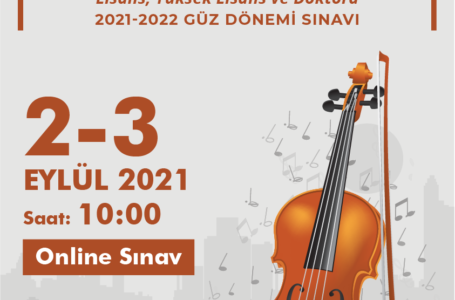 Yakın Doğu Üniversitesi Müzik Öğretmenliği Bölümü lisans, yüksek lisans ve doktora programlarına yönelik yetenek sınavı 2-3 Eylül tarihlerinde çevrimiçi olarak yapılacak
