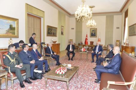 Cumhurbaşkanı Tufan Erhürman, TBMM Başkanı Kurtulmuş ile görüştü