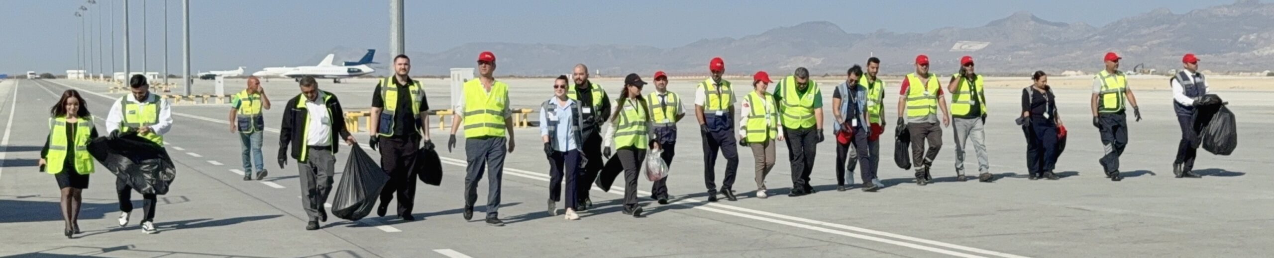 Ercan Havalimanı’nda FOD yürüyüşü gerçekleştirildi