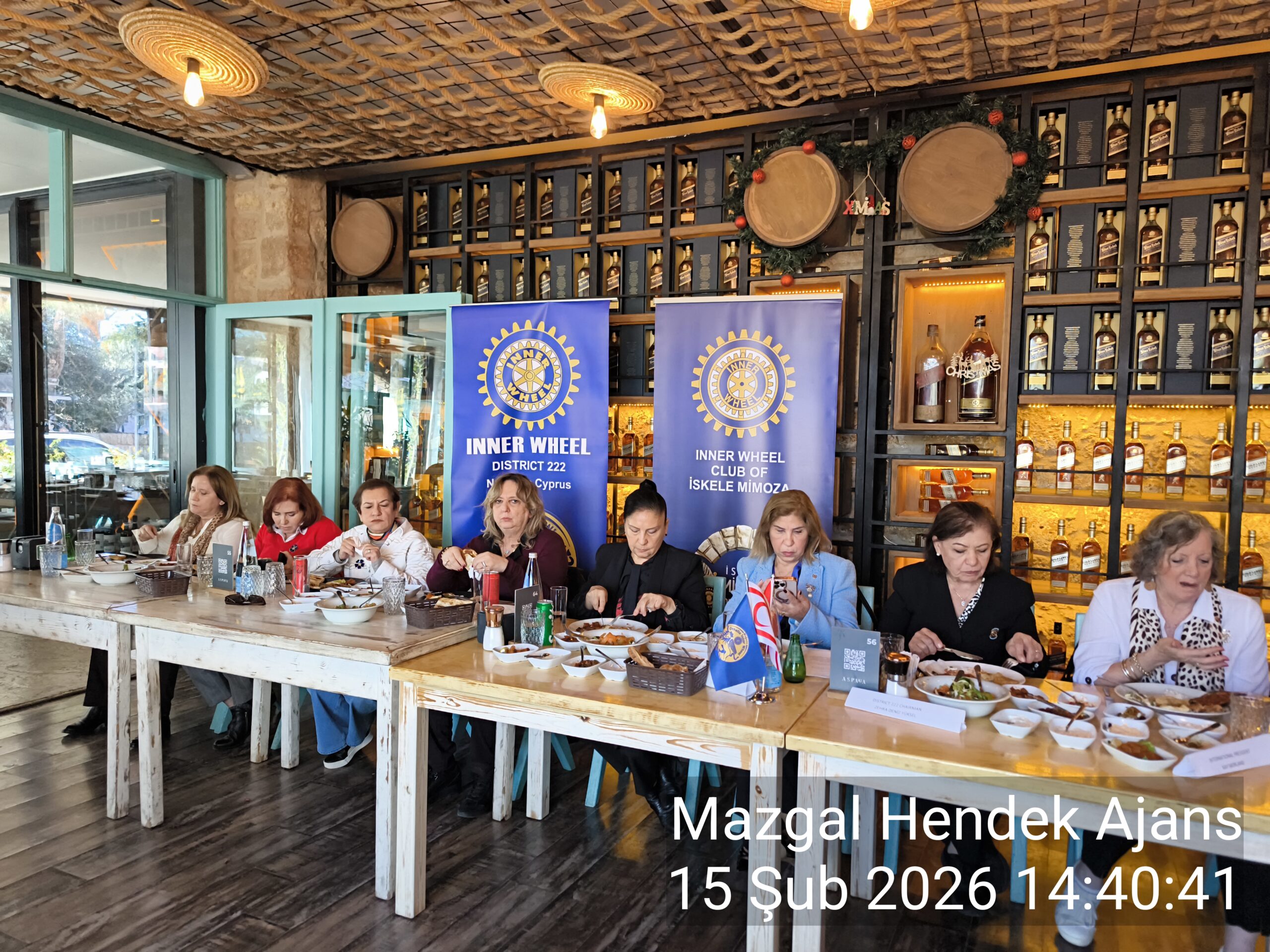 Gazi Mağusa mizin ağır misafiri vardı Uluslararası Inner Wheel Dünya Başkanı mrs. Kay Morland