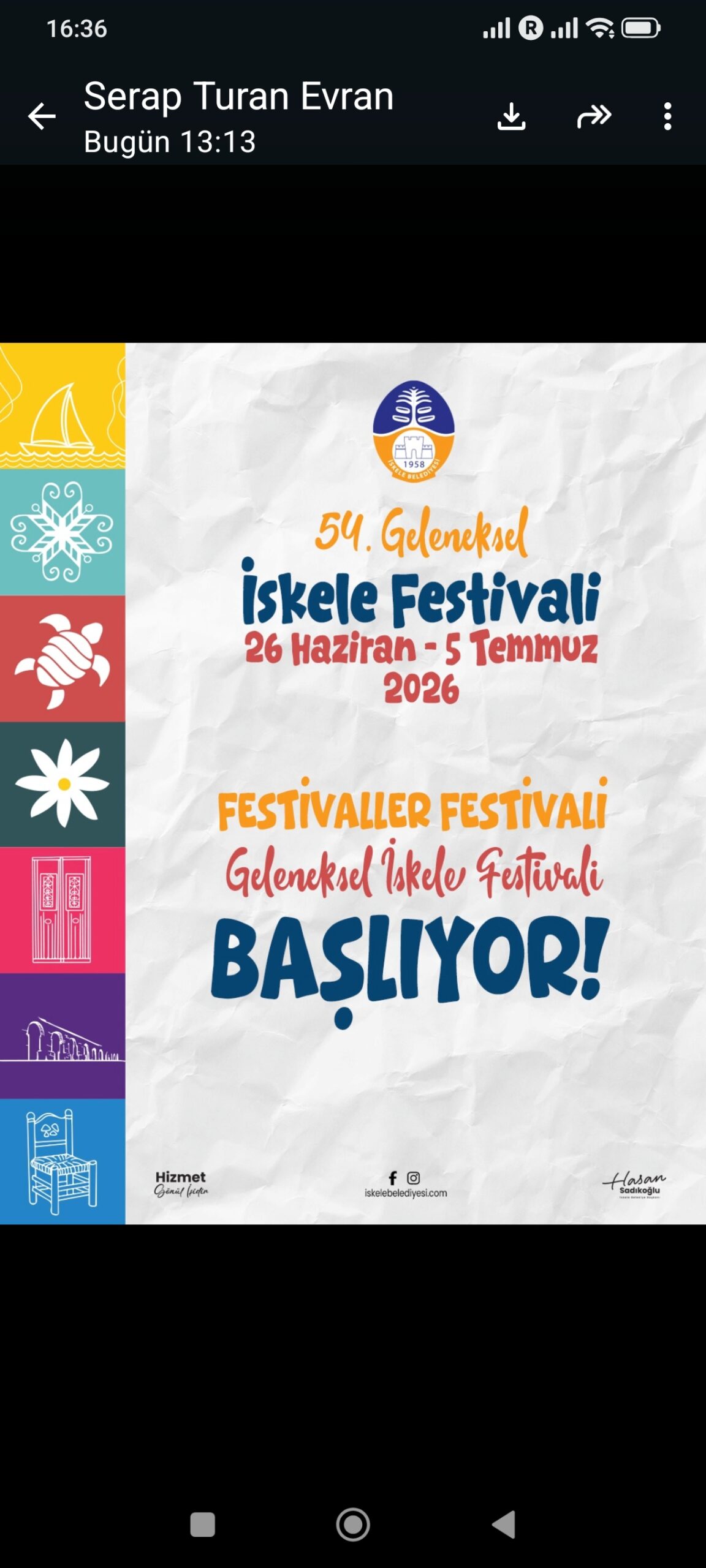 54. GELENEKSEL İSKELE FESTİVALİ İÇİN GERİ SAYIM BAŞLADI