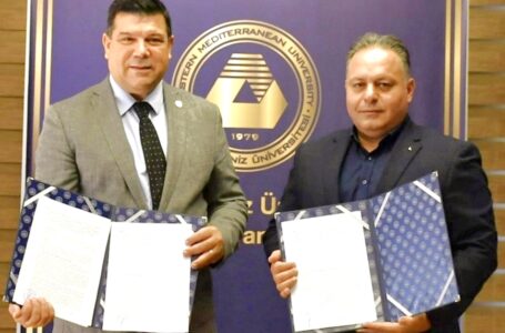 DAÜ İLE KKTC BAYINDIRLIK VE ULAŞTIRMA BAKANLIĞI ARASINDA DAÜ ANA GİRİŞİNDEKİ KAVŞAK DÜZENLEMESİ İÇİN İŞ BİRLİĞİ PROTOKOLÜ İMZALANDI